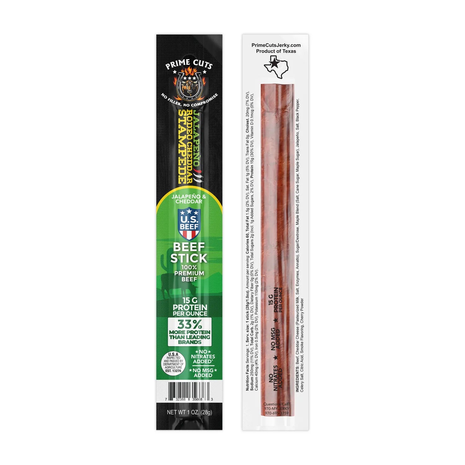 Jalapeño Rodeo Cheddar Stampede Beef Sticks