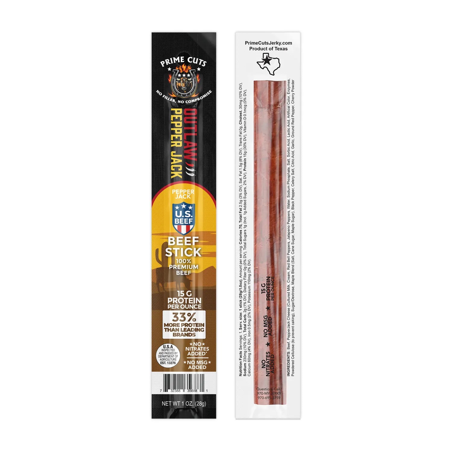 The Outlaw (Pepper Jack) Beef Sticks